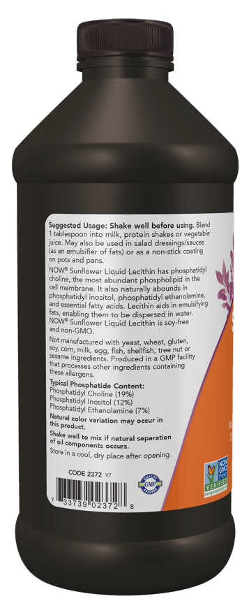 Sunflower Lecithin, Non - GMO, Liquid - Country Life Natural Foods