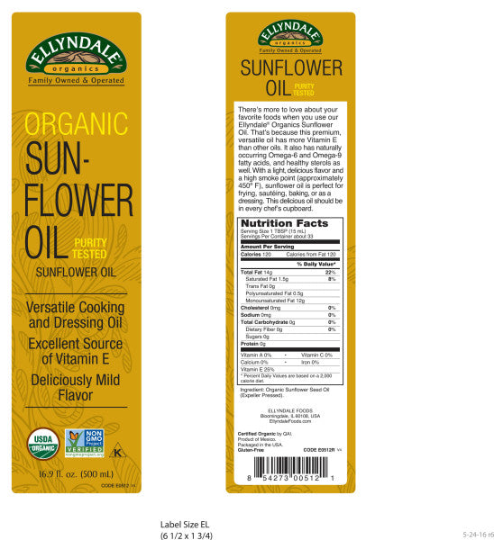 
                  
                    Sunflower Oil, Organic
                  
                