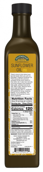 Sunflower Oil, Organic, Oil & Vinegar - Country Life Natural Foods
