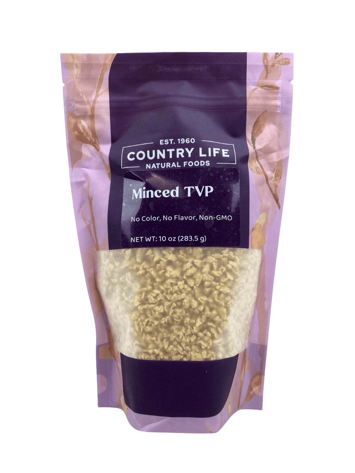 TVP Minced 1/4", No Added Color or Flavor, Non-GMO - Country Life Natural Foods