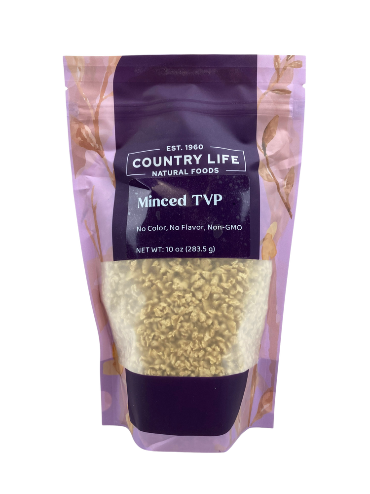 TVP Minced, No Color/Flavor, Non-GMO - Country Life Natural Foods
