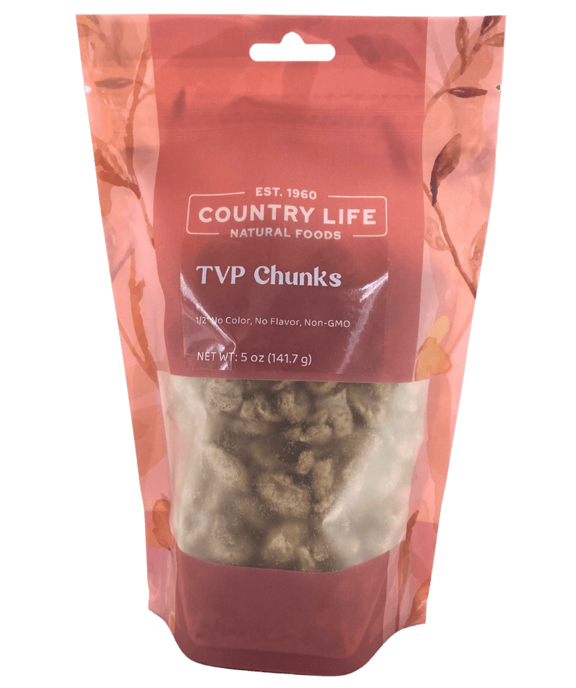 
                  
                    TVP Chunks 1/2", No Added Color or Flavor, Non - GMO - Country Life Natural Foods
                  
                