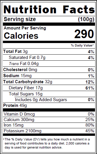 TVP Minced 1/4", No Added Color or Flavor, Non-GMO - Country Life Natural Foods