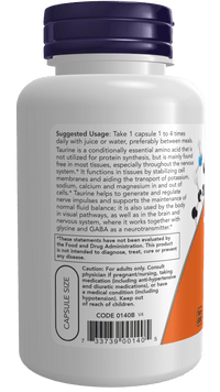 
                  
                    Taurine 500mg - Country Life Natural Foods
                  
                
