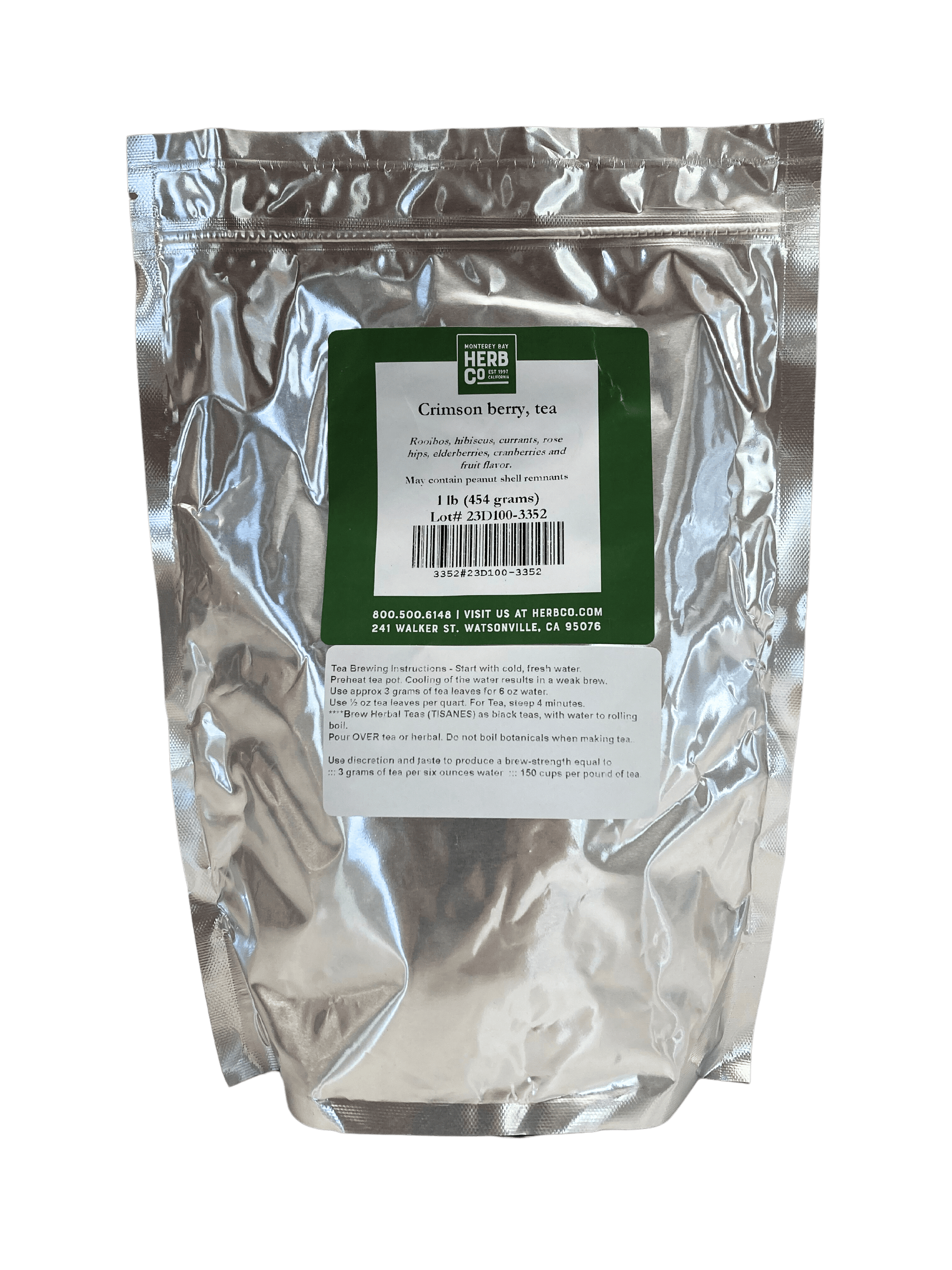 Herbal Tea, Crimson Berry, Loose Leaf Blend, Tea & Infusions - Country Life Natural Foods