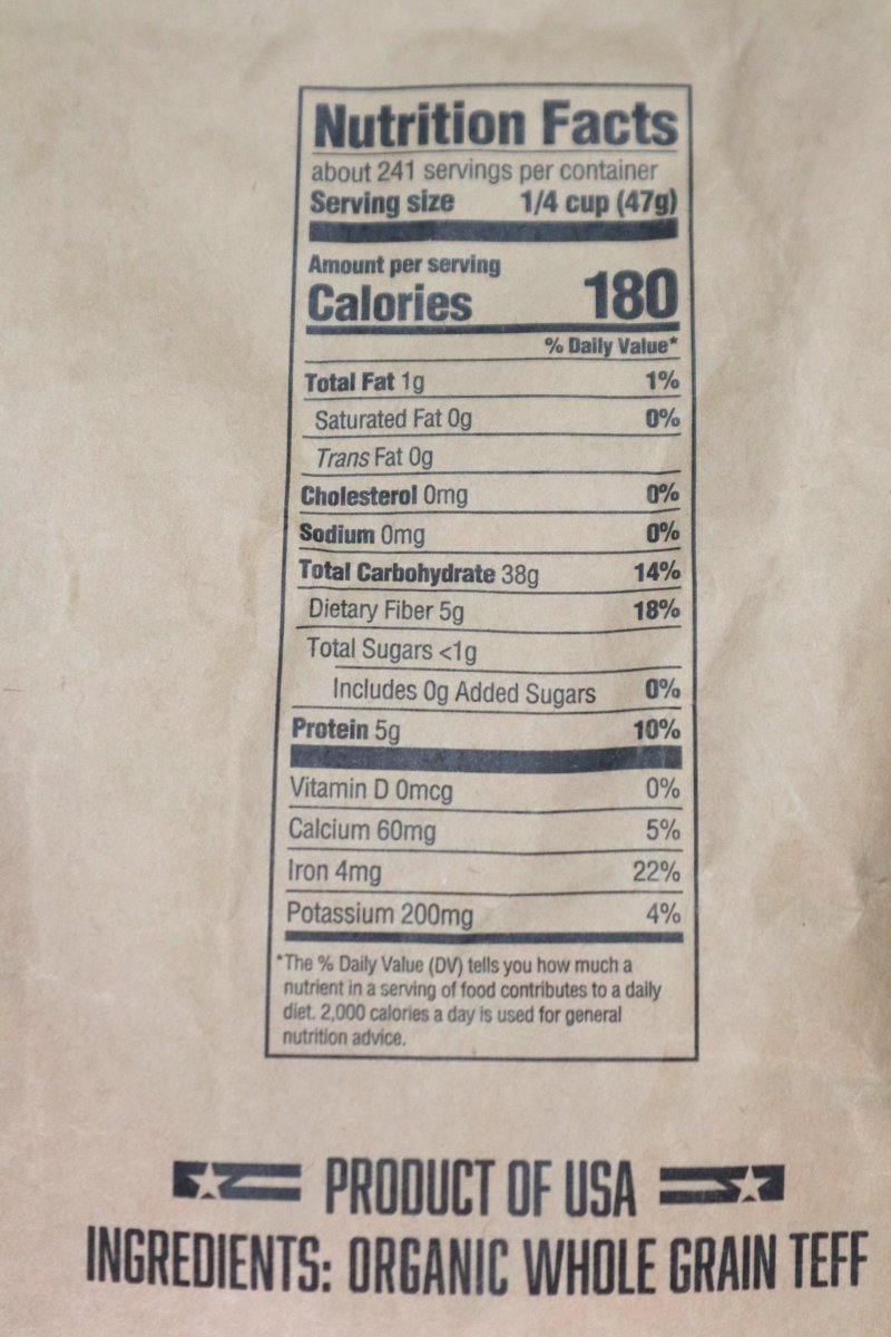 Teff Grain, Organic - Country Life Natural Foods