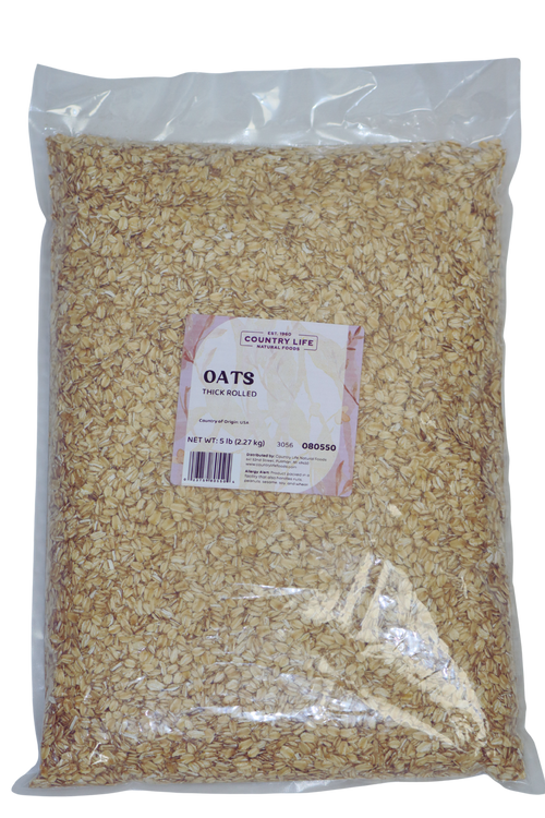 Oats, Thick Rolled, Organic, Oats - Country Life Natural Foods
