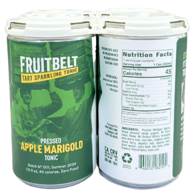 Apple Marigold, Sparkling Tonic, Fruitbelt, 4 - Pack - Country Life Natural Foods