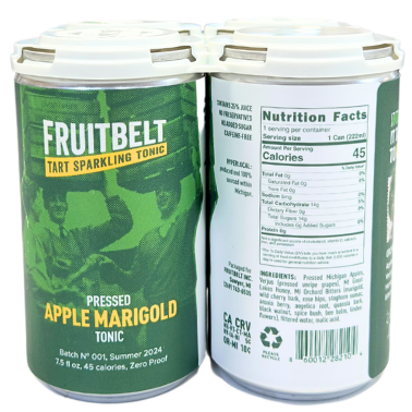 Apple Marigold, Sparkling Tonic, Fruitbelt, 4-Pack