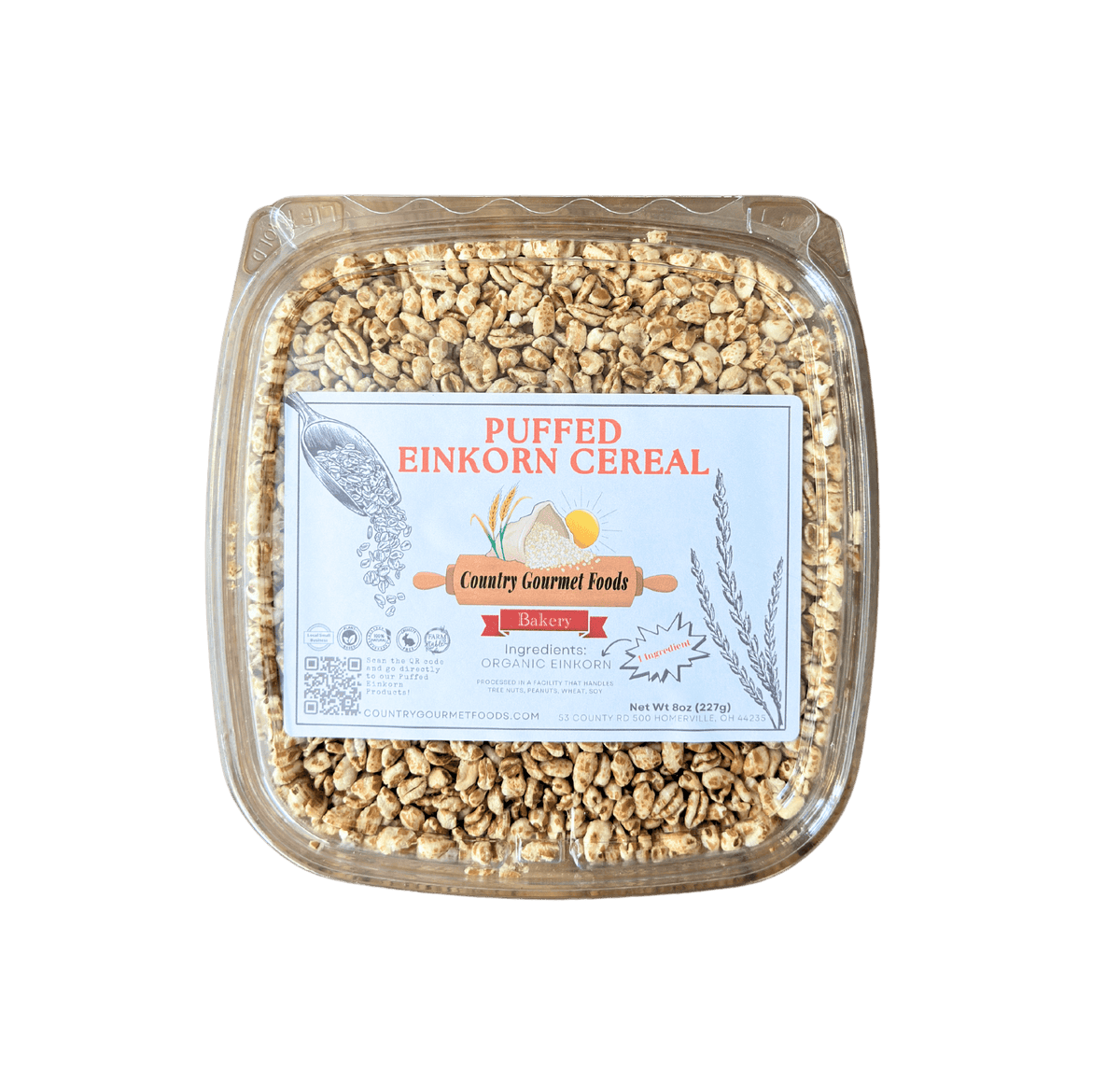 Puffed Einkorn Cereals - Country Life Natural Foods