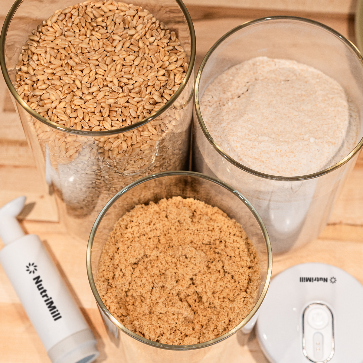 Glass Vacuum Seal Containers - Set of 3, Kitchen Accessory - Country Life Natural Foods