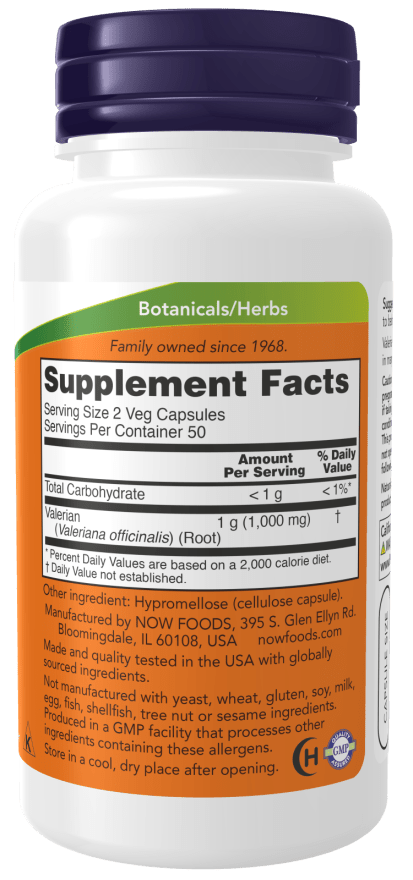 Valerian Root 500mg - Country Life Natural Foods