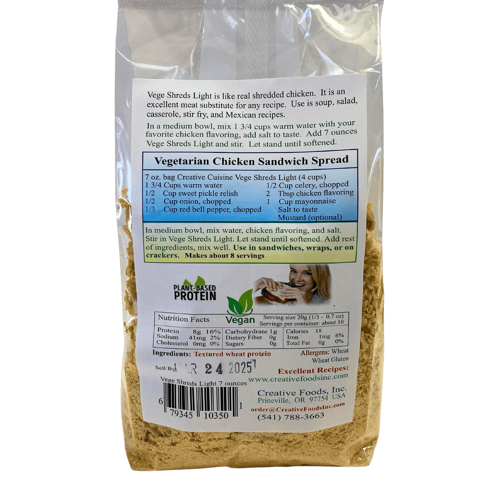 
                  
                    Vege Shreds, Light - Country Life Natural Foods
                  
                