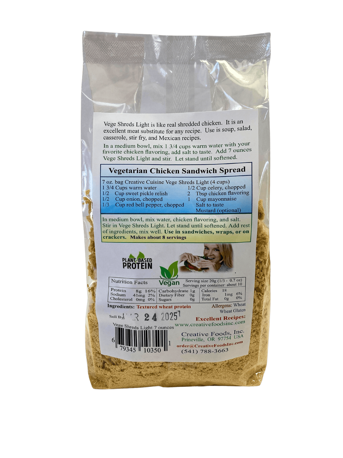 Vege Shreds, Light - Country Life Natural Foods