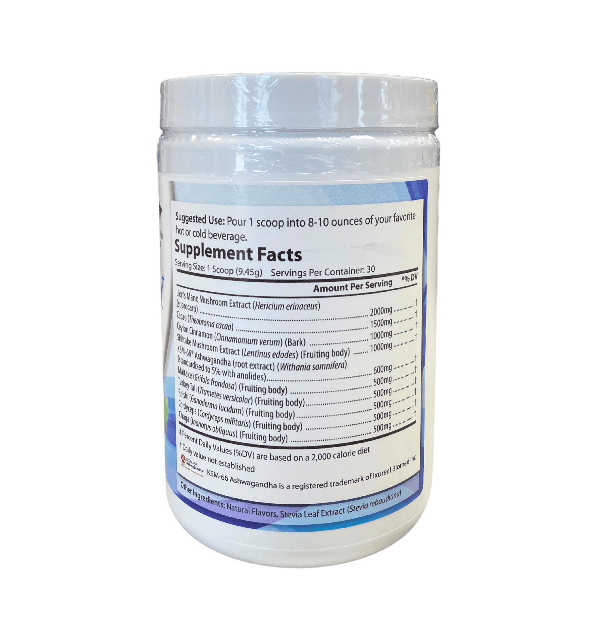 Vitality Mushroom SuperBlend Powder with Ashwagandha - Country Life Natural Foods