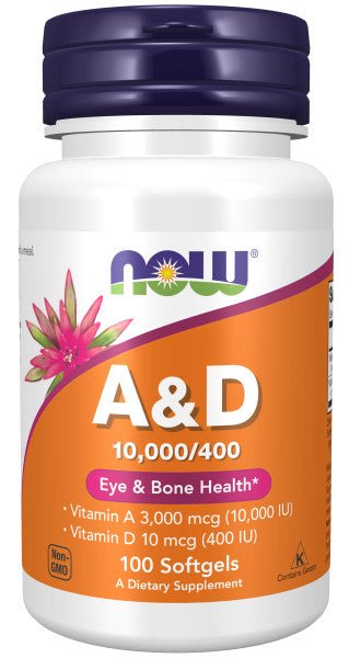 Vitamin A & D 10,000/400 IU - Country Life Natural Foods