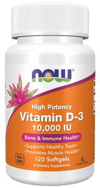 Vitamin D-3 10,000 IU High Potency, Vitamins & Supplements - Country Life Natural Foods