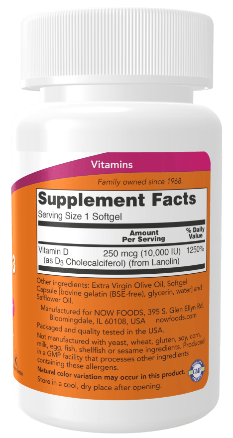 
                  
                    Vitamin D - 3 10,000 IU High Potency - Country Life Natural Foods
                  
                