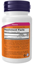 Vitamin D-3 1,000 IU, Chewable, Vitamins & Supplements - Country Life Natural Foods