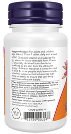 Vitamin D-3 1,000 IU, Chewable, Vitamins & Supplements - Country Life Natural Foods