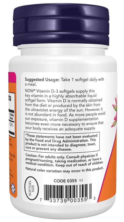 Vitamin D-3 2,000 IU - Country Life Natural Foods