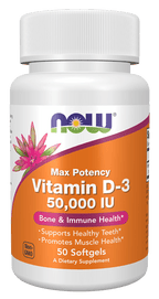 Vitamin D-3 50,000 IU Max Potency, Vitamins & Supplements - Country Life Natural Foods
