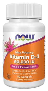 Vitamin D - 3 50,000 IU Max Potency - Country Life Natural Foods