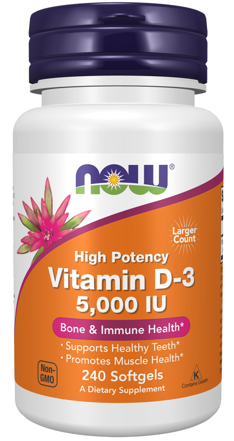 Vitamin D-3 5,000 IU High Potency