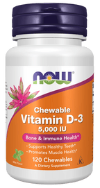 Vitamin D-3 Chewable 5,000 IU, Vitamins & Supplements - Country Life Natural Foods