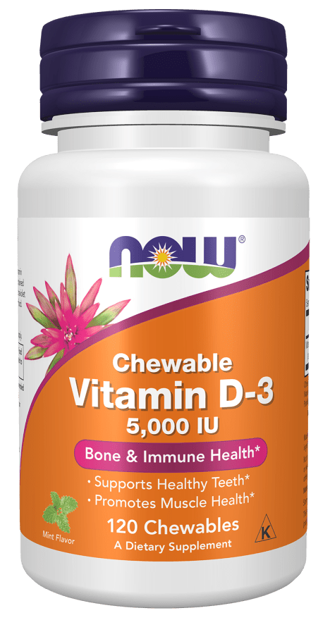 Vitamin D - 3 Chewable 5,000 IU - Country Life Natural Foods