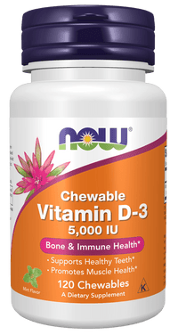 Vitamin D - 3 Chewable 5,000 IU - Country Life Natural Foods