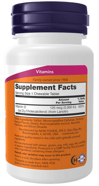 
                  
                    Vitamin D - 3 Chewable 5,000 IU - Country Life Natural Foods
                  
                