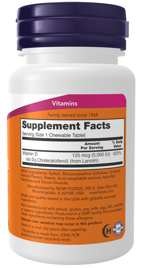 
                  
                    Vitamin D-3 Chewable 5,000 IU
                  
                