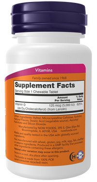 
                  
                    Vitamin D-3 Chewable 5,000 IU
                  
                