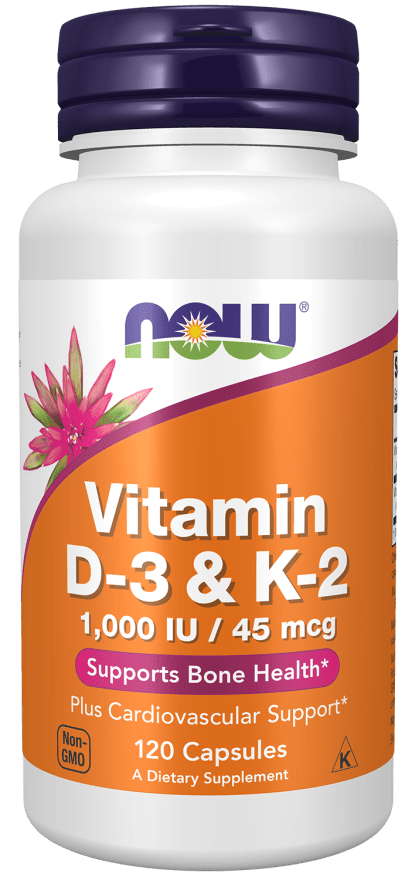 Vitamin D-3 & K-2 Capsules - Country Life Natural Foods