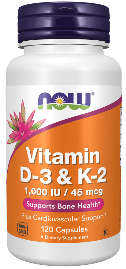 Vitamin D - 3 & K - 2 Capsules - Country Life Natural Foods