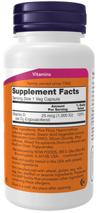 Vitamin D 1000IU Vegetarian, Vitamins & Supplements - Country Life Natural Foods