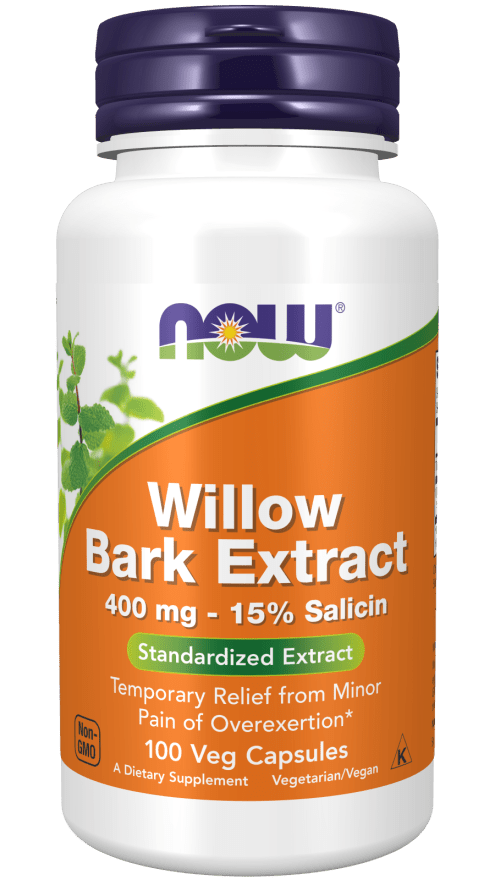 Willow Bark Extract 400mg - 15% Salicin - Country Life Natural Foods