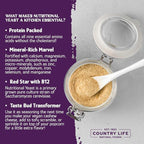 Yeast Flakes, Nutritional w/B-12, Red Star, Herbs Spices & Seasonings - Country Life Natural Foods