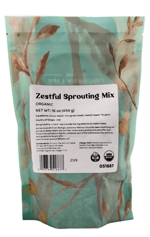 
                  
                    Zestful Sprouting Mix, Organic - Country Life Natural Foods
                  
                