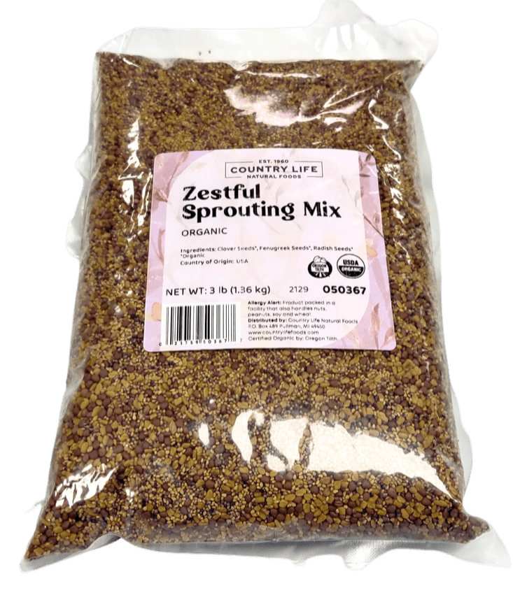 
                  
                    Zestful Sprouting Mix, Organic - Country Life Natural Foods
                  
                