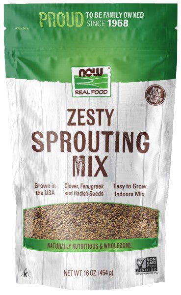 Zesty Sprouting Mix, NOW - Country Life Natural Foods