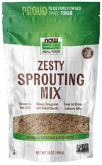 Zesty Sprouting Mix, NOW, Seeds - Country Life Natural Foods