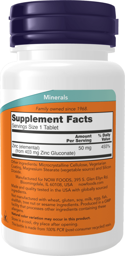 Zinc 50mg - Country Life Natural Foods