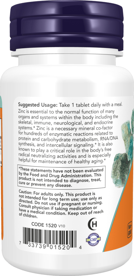 Zinc 50mg - Country Life Natural Foods