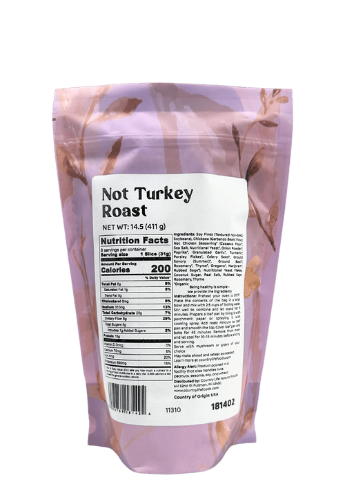 Not Turkey Roast, Meat Substitutes - Country Life Natural Foods