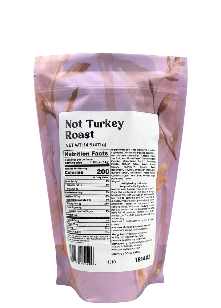 
                  
                    Not Turkey Roast - Country Life Natural Foods
                  
                