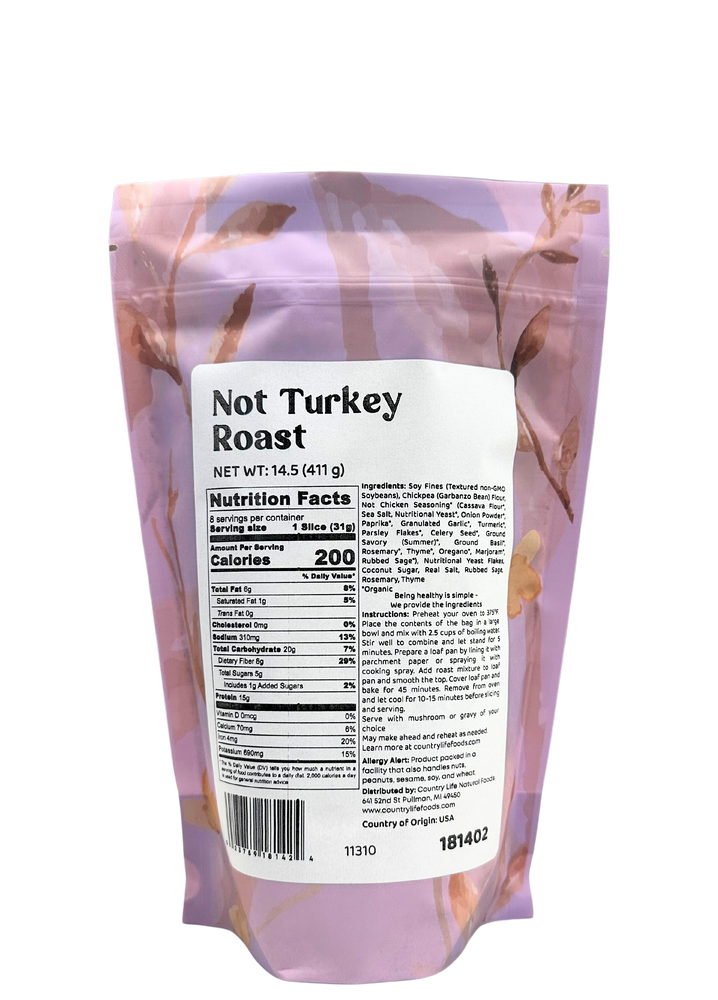 
                  
                    Not Turkey Roast - Country Life Natural Foods
                  
                