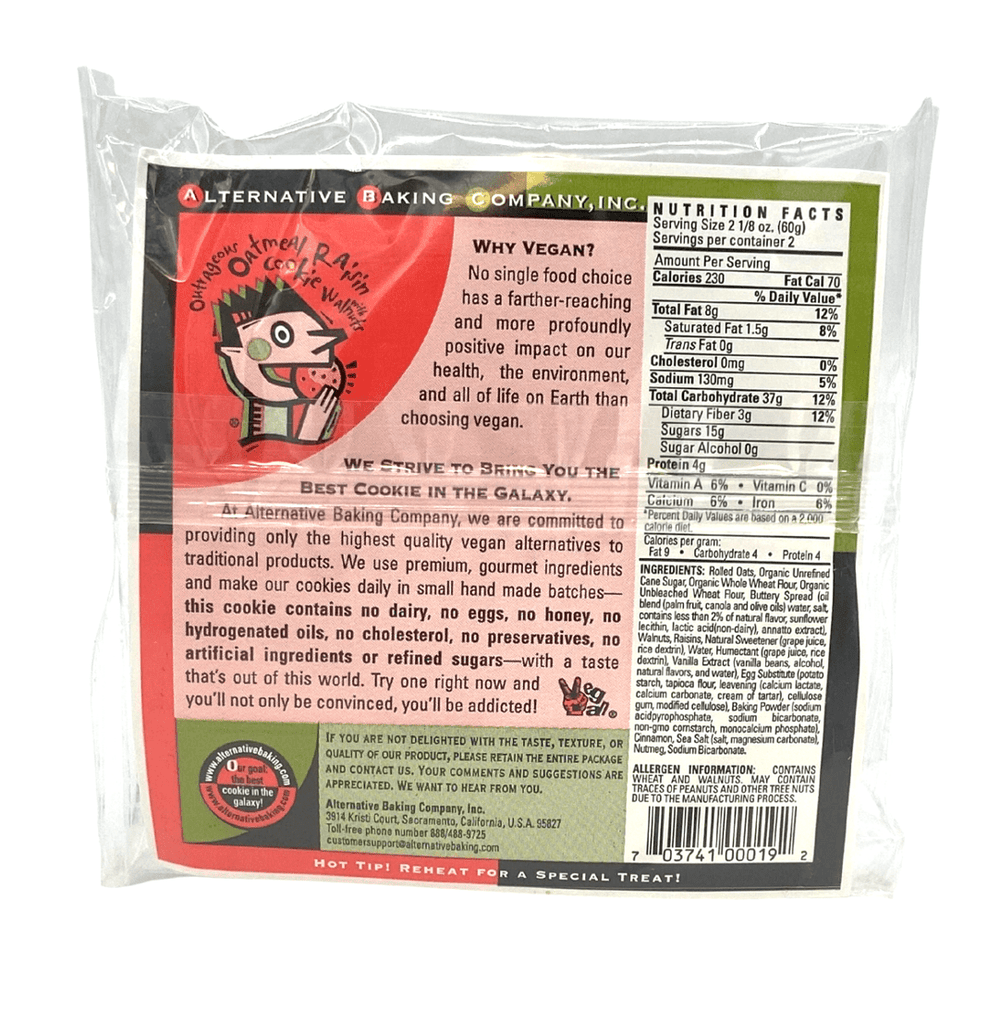 Cookies, Vegan, 4.25 oz - Country Life Natural Foods