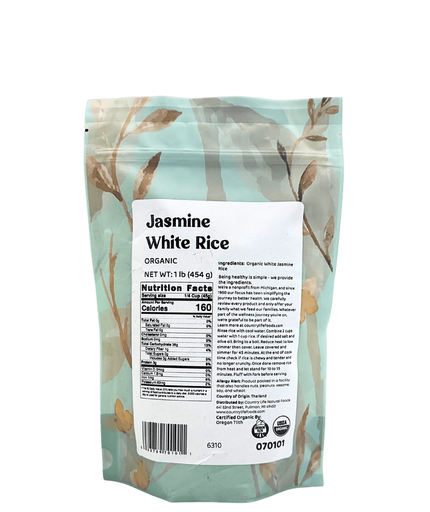 
                  
                    Jasmine Rice, White, Organic - Country Life Natural Foods
                  
                